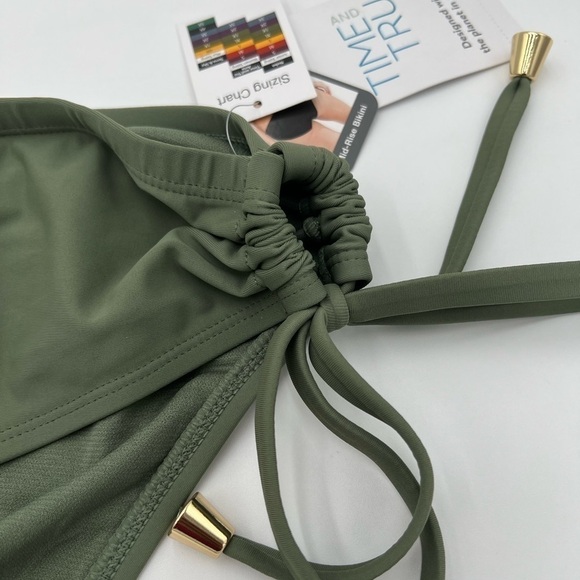 Time and Tru Olive Green Keyhole Bikini Bottoms 3X/2X NWT - Picture 3 of 12